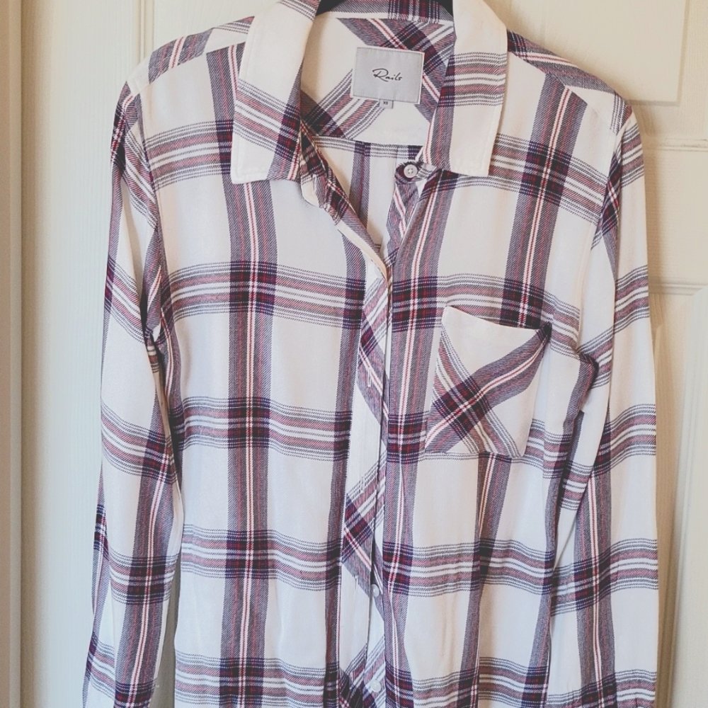 Rails Hunter Button Front Plaid - image 1